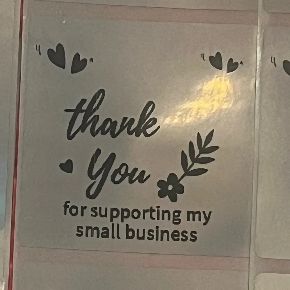 Holographic Thank You Sticker (50) 2” Stickers